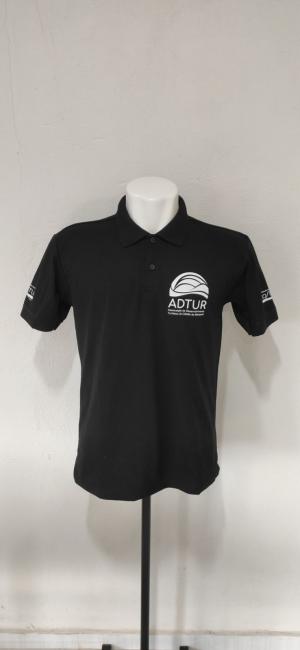 Camiseta Pólo Algodão Tecido 100% Algodão Estampa Peito 12cm Colorida DTF  