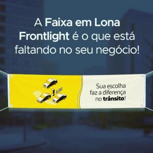 Faixa em lona Lona 440g Tamanho personalizado Colorida   